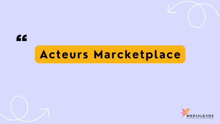 Acteurs Marcketplace