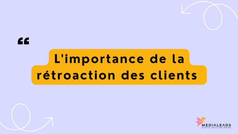 rétroaction des clients