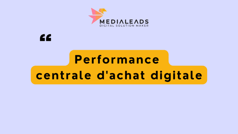 Performance centrale d'achat digitale