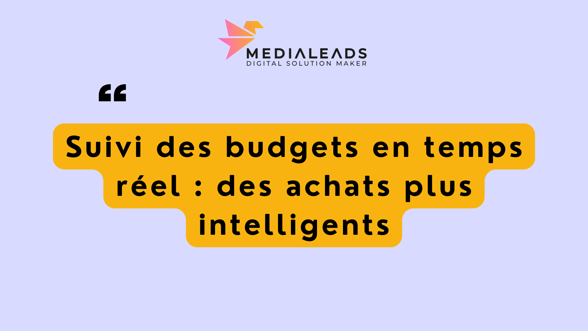 Suivi des budgets en temps réel