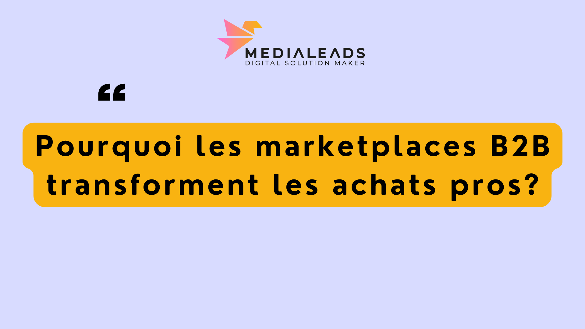 Pourquoi les marketplaces B2B transforment les achats pros